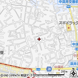 大阪府堺市中区深井中町1134-2周辺の地図