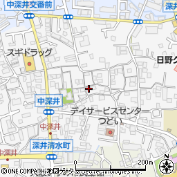大阪府堺市中区深井中町1872周辺の地図