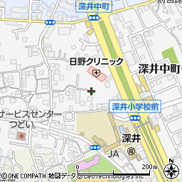 大阪府堺市中区深井中町1392周辺の地図