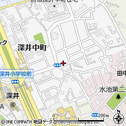 大阪府堺市中区深井中町485周辺の地図