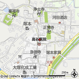 奈良県北葛城郡広陵町大塚721-1周辺の地図