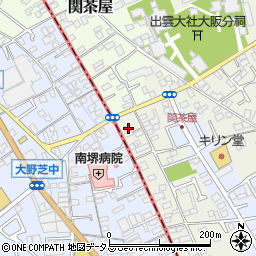 大阪府堺市東区草尾7周辺の地図