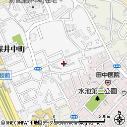 大阪府堺市中区深井中町486-23周辺の地図