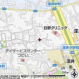 大阪府堺市中区深井中町1850周辺の地図