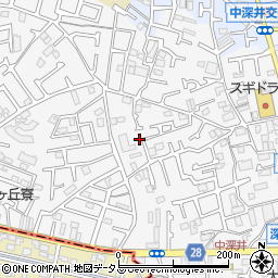 大阪府堺市中区深井中町1141周辺の地図