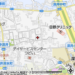 大阪府堺市中区深井中町1858周辺の地図