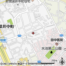 大阪府堺市中区深井中町486周辺の地図