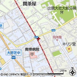 大阪府堺市東区草尾1周辺の地図