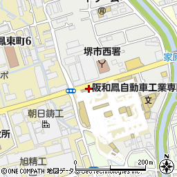 阪和鳳自動車学校周辺の地図