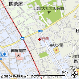 大阪府堺市東区草尾5-4周辺の地図