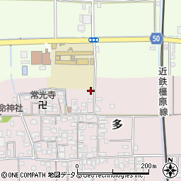 奈良県磯城郡田原本町多436-1周辺の地図