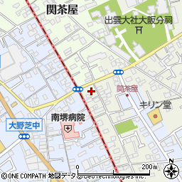 大阪府堺市東区草尾2周辺の地図