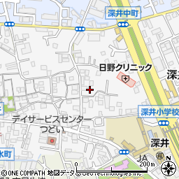 大阪府堺市中区深井中町1240周辺の地図