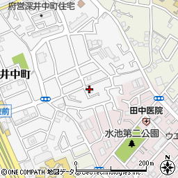 大阪府堺市中区深井中町486-29周辺の地図