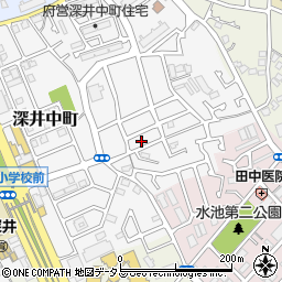 大阪府堺市中区深井中町486-11周辺の地図