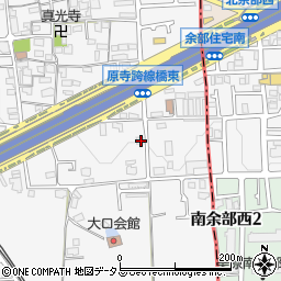 大阪府堺市東区日置荘原寺町376周辺の地図