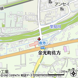 岡山県浅口市金光町佐方76周辺の地図