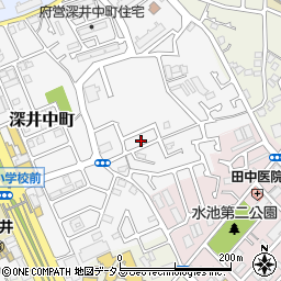 大阪府堺市中区深井中町486-10周辺の地図