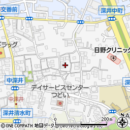大阪府堺市中区深井中町1862-1周辺の地図
