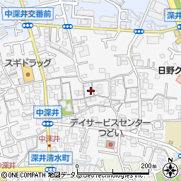 大阪府堺市中区深井中町1871周辺の地図