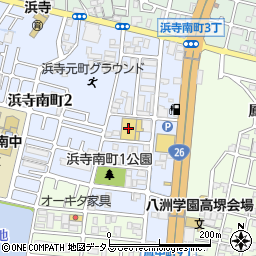 ホームセンターコーナン第二阪和鳳店周辺の地図