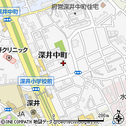 大阪府堺市中区深井中町3249周辺の地図