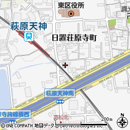 大阪府堺市東区日置荘原寺町182周辺の地図