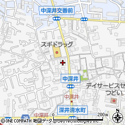 大阪府堺市中区深井中町1928周辺の地図