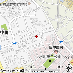 大阪府堺市中区深井中町492-35周辺の地図