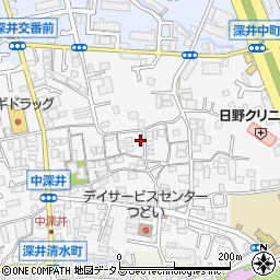 大阪府堺市中区深井中町1865周辺の地図
