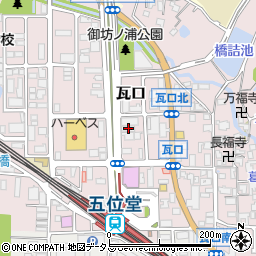 奈良県香芝市瓦口2271周辺の地図