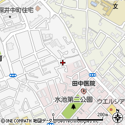 大阪府堺市中区深井中町467-6周辺の地図