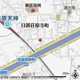 大阪府堺市東区日置荘原寺町183周辺の地図