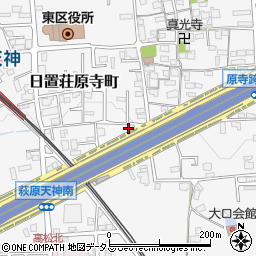 大阪府堺市東区日置荘原寺町229周辺の地図