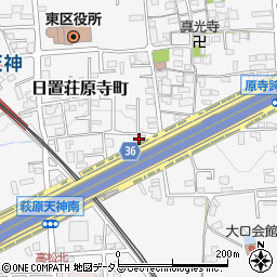 大阪府堺市東区日置荘原寺町229周辺の地図