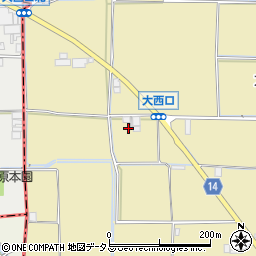 奈良県桜井市大西334周辺の地図