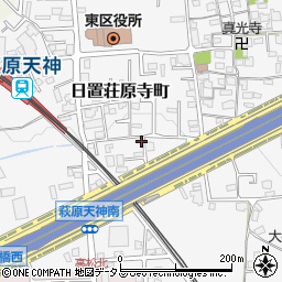大阪府堺市東区日置荘原寺町183-9周辺の地図