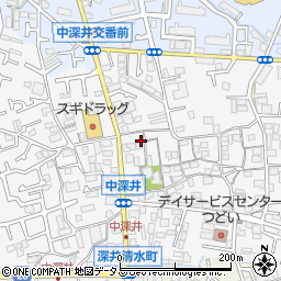 大阪府堺市中区深井中町1923-7周辺の地図