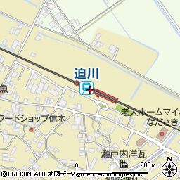 迫川駅周辺の地図