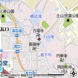 奈良県香芝市瓦口1092周辺の地図