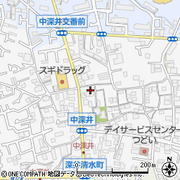 大阪府堺市中区深井中町1923-1周辺の地図