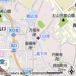 奈良県香芝市瓦口1089周辺の地図