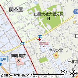 大阪府堺市東区草尾4周辺の地図