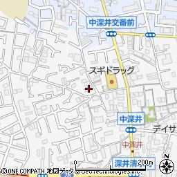 大阪府堺市中区深井中町1203周辺の地図