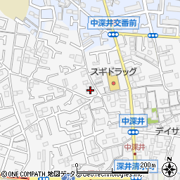 大阪府堺市中区深井中町1203周辺の地図