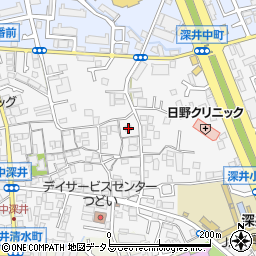大阪府堺市中区深井中町1854周辺の地図