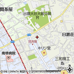 大阪府堺市東区日置荘西町7丁13周辺の地図