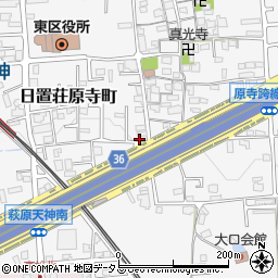 大阪府堺市東区日置荘原寺町229-17周辺の地図