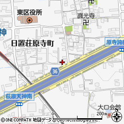 大阪府堺市東区日置荘原寺町226-8周辺の地図