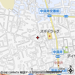 大阪府堺市中区深井中町1203-1周辺の地図